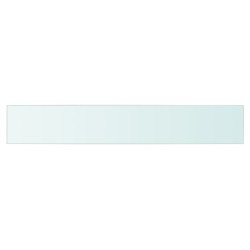 vidaXL Panel de estante vidrio claro 90x15 cm