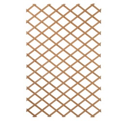 Nature Enrejado de jardín 100x200 cm madera natural 6041703