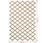 Nature Enrejado de jardín 100x200 cm madera natural 6041703 Nature Enrejado de jardín 100x200 cm madera natural 6041703