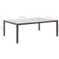 vidaXL Mesa de comedor de jardín marrón 200x150x74 cm ratán sintético vidaXL Mesa de comedor de jardín marrón 200x150x74 cm ratán sintético