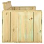 vidaXL Banco de jardín de madera de pino impregnada 139 cm vidaXL Banco de jardín de madera de pino impregnada 139 cm