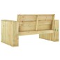 vidaXL Banco de jardín de madera de pino impregnada 139 cm vidaXL Banco de jardín de madera de pino impregnada 139 cm