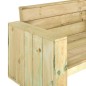 vidaXL Banco de jardín de madera de pino impregnada 139 cm vidaXL Banco de jardín de madera de pino impregnada 139 cm