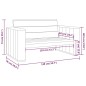 vidaXL Banco de jardín de madera de pino impregnada 139 cm vidaXL Banco de jardín de madera de pino impregnada 139 cm