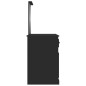 vidaXL Tocador con espejo madera contrachapada negro 90x50x132,5 cm vidaXL Tocador con espejo madera contrachapada negro 90x50x132,5 cm