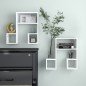 vidaXL Estantes de pared 2 uds madera contrachapada blanco 50x15x50 cm vidaXL Estantes de pared 2 uds madera contrachapada blanco 50x15x50 cm