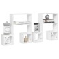 vidaXL Estantes de pared 2 uds madera contrachapada blanco 50x15x50 cm vidaXL Estantes de pared 2 uds madera contrachapada blanco 50x15x50 cm