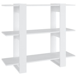 vidaXL Estantería/divisor de espacios blanco 100x30x87 cm