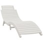 vidaXL Tumbona de madera maciza acacia blanca 184x55x64 cm vidaXL Tumbona de madera maciza acacia blanca 184x55x64 cm