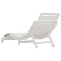 vidaXL Tumbona de madera maciza acacia blanca 184x55x64 cm vidaXL Tumbona de madera maciza acacia blanca 184x55x64 cm