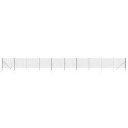 vidaXL Cerca de alambre de acero galvanizado gris antracita 1,8x25 m