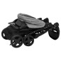 vidaXL Carrito de bebés 2 en 1 de acero gris claro y negro vidaXL Carrito de bebés 2 en 1 de acero gris claro y negro