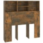 vidaXL Armario cabecero roble ahumado 100x19x103,5 cm vidaXL Armario cabecero roble ahumado 100x19x103,5 cm