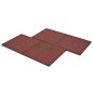 vidaXL Losetas de goma protección de caídas 6 unidades 50x50x3cm rojo vidaXL Losetas de goma protección de caídas 6 unidades 50x50x3cm rojo