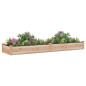 vidaXL Jardinera arriate con forro madera maciza abeto 240x60x25 cm vidaXL Jardinera arriate con forro madera maciza abeto 240x60x25 cm
