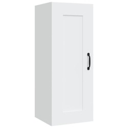 vidaXL Armario colgante de madera contrachapada blanco 35x34x90 cm