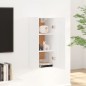 vidaXL Armario colgante de madera contrachapada blanco 35x34x90 cm