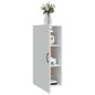 vidaXL Armario colgante de madera contrachapada blanco 35x34x90 cm