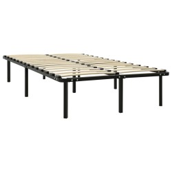 vidaXL Estructura de cama de metal negro 160x200 cm