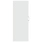 vidaXL Armario colgante de madera contrachapada blanco 35x34x90 cm