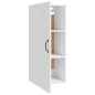 vidaXL Armario colgante de madera contrachapada blanco 35x34x90 cm