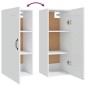 vidaXL Armario colgante de madera contrachapada blanco 35x34x90 cm