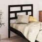vidaXL Cabecero de cama madera maciza de pino negro 96x4x100 cm vidaXL Cabecero de cama madera maciza de pino negro 96x4x100 cm