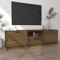 vidaXL Mueble para TV madera contrachapada roble marrón 140x35x40 cm vidaXL Mueble para TV madera contrachapada roble marrón 140x35x40 cm