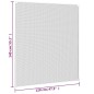 vidaXL Mosquitera magnética para ventanas blanco 120x140 cm