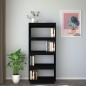 vidaXL Estantería/divisor de espacios madera pino negro 60x35x135 cm vidaXL Estantería/divisor de espacios madera pino negro 60x35x135 cm