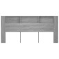 vidaXL Mueble cabecero color gris Sonoma 220x18,5x104,5 cm vidaXL Mueble cabecero color gris Sonoma 220x18,5x104,5 cm