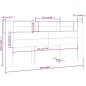 vidaXL Mueble cabecero color gris Sonoma 220x18,5x104,5 cm vidaXL Mueble cabecero color gris Sonoma 220x18,5x104,5 cm