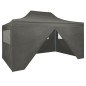 vidaXL Carpa pleglable Pop-up con 4 paredes 3x4,5 m gris antracita vidaXL Carpa pleglable Pop-up con 4 paredes 3x4,5 m gris antracita