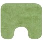 vidaXL Conjunto de alfombrillas de baño de tela 2 piezas verde vidaXL Conjunto de alfombrillas de baño de tela 2 piezas verde