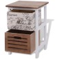 vidaXL Mesita de noche de madera vidaXL Mesita de noche de madera