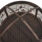 vidaXL Brasero rústico con atizador acero XXL 67,5 cm vidaXL Brasero rústico con atizador acero XXL 67,5 cm