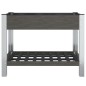 vidaXL Arriate de jardín con estante WPC gris 100x50x75 cm vidaXL Arriate de jardín con estante WPC gris 100x50x75 cm