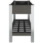 vidaXL Arriate de jardín con estante WPC gris 100x50x75 cm vidaXL Arriate de jardín con estante WPC gris 100x50x75 cm