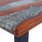 vidaXL Mesa de centro teca y resina 100x50 cm vidaXL Mesa de centro teca y resina 100x50 cm