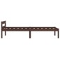 vidaXL Estructura de cama madera maciza pino marrón oscuro 100x200 cm vidaXL Estructura de cama madera maciza pino marrón oscuro 100x200 cm