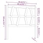 vidaXL Cabecero de cama madera maciza de pino 96x4x100 cm vidaXL Cabecero de cama madera maciza de pino 96x4x100 cm