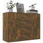 vidaXL Aparador madera contrachapada color roble ahumado 88x30x65 cm vidaXL Aparador madera contrachapada color roble ahumado 88x30x65 cm
