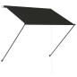 vidaXL Toldo retráctil con LED gris antracita 100x150 cm