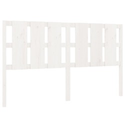 vidaXL Cabecero de cama madera maciza de pino blanco 165,5x4x100 cm