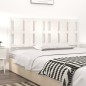 vidaXL Cabecero de cama madera maciza de pino blanco 165,5x4x100 cm vidaXL Cabecero de cama madera maciza de pino blanco 165,5x4x100 cm