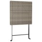 vidaXL Muebles de cafetería plegables 3 piezas ratán sintético gris vidaXL Muebles de cafetería plegables 3 piezas ratán sintético gris