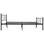 vidaXL Estructura de cama de metal negro 140x200 cm vidaXL Estructura de cama de metal negro 140x200 cm