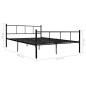vidaXL Estructura de cama de metal negro 140x200 cm vidaXL Estructura de cama de metal negro 140x200 cm