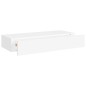 vidaXL Estantes de pared con cajón 2 uds MDF blanco 60x23,5x10 cm vidaXL Estantes de pared con cajón 2 uds MDF blanco 60x23,5x10 cm