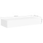 vidaXL Estantes de pared con cajón 2 uds MDF blanco 60x23,5x10 cm vidaXL Estantes de pared con cajón 2 uds MDF blanco 60x23,5x10 cm